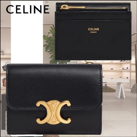 celine coin & card pouch|celine small wallet.